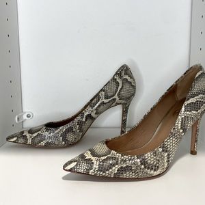Coach Heels • Size 9 • Snake Skin Print Stilettos • USED • Great Condition